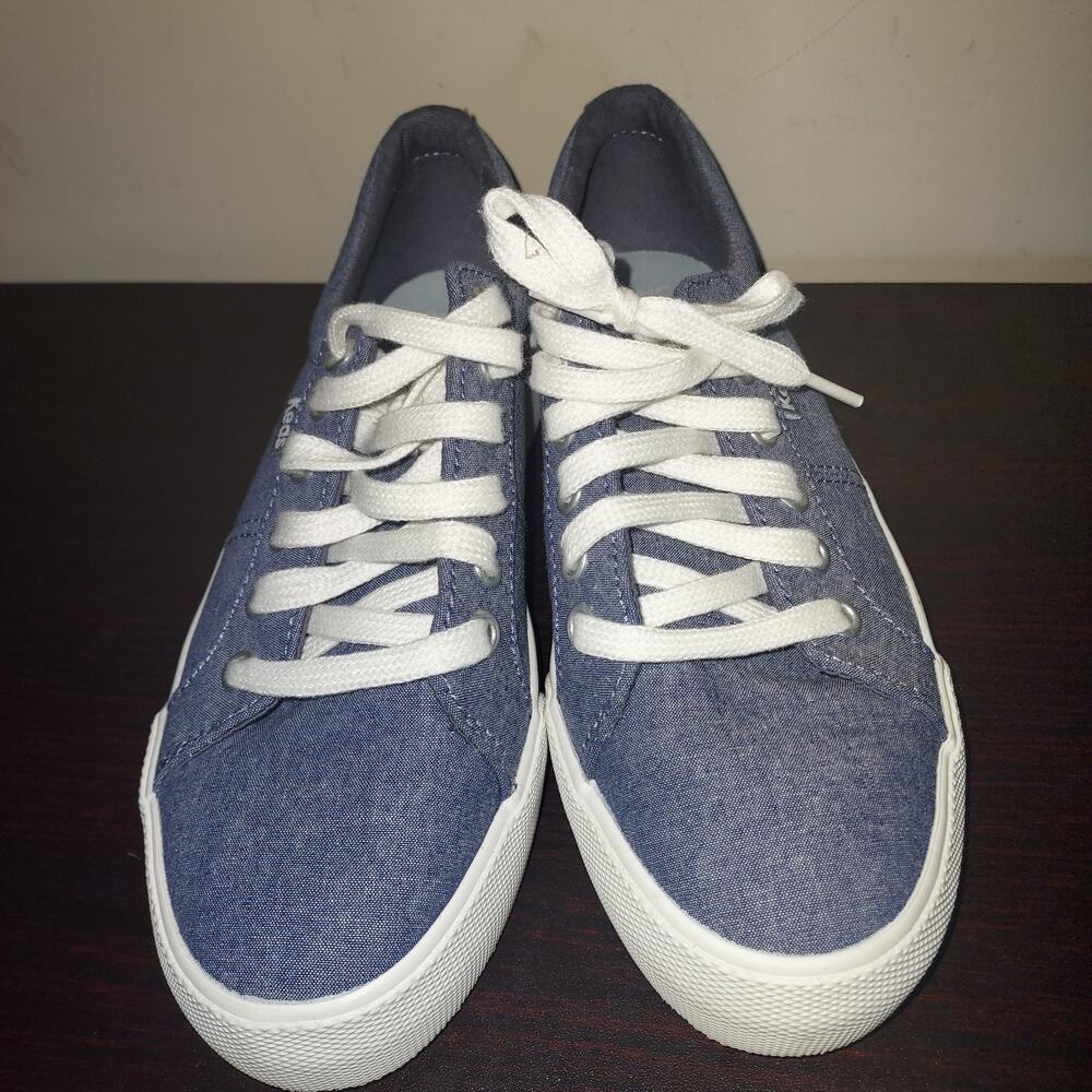 Keds Women's Sneakers 6.5M Platform Lace Up Low Top Jump Kick Duo Chambray Blue - Picture 5 of 15